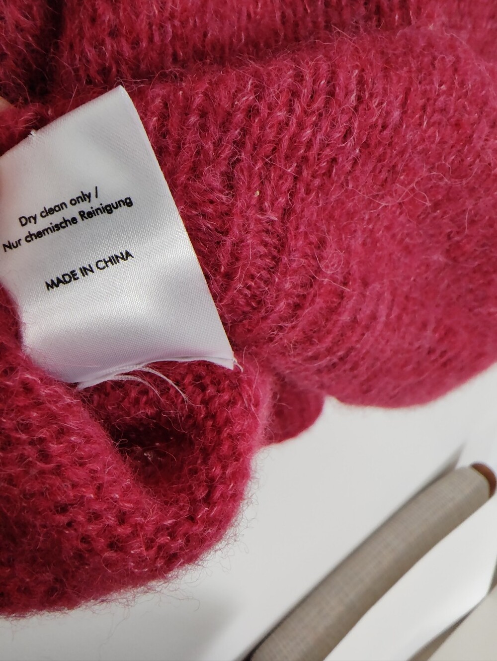 Wrap London Alpaca Blend V-Neck Knit Sweater 2 - Picture 6 of 6